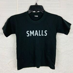 SMALLS black short sleeve kids unisex shirt size 3T - 4T